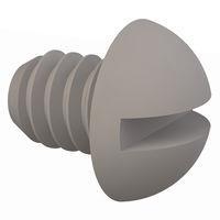 Essentra Components 010348R012 ກຸມສະເລີຍຮອບຊອດ, ກຸມສະເລີຍຮອບຊອດ, ສະກຣູ, ເລກ #3-48 ການດັບກະດູກ, ຄວາມຍາວ 1/8