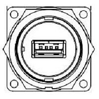 CONXALL DCP-USBAB-HD ຕົວເຊື່ອມ USB Type A Pnl Mnt USB A ໄປຫົວເບີເດີ PCB Bayonet