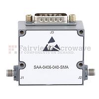 Fairviewmicrowave SAA-0406-040-SMA  0 to 40 dB Voltage Variable Attenuator From 400 MHz To 6 GHz PIN Diode And SMA
