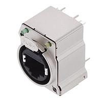 Amphenol Audio RJX8FB5VGYEB XLR XLRnet B ປະເພດ VERT PCB CAT5E GR/YL SHLD