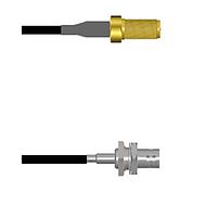 Amphenol Custom Cable Q-710040003024i ສາຍສະບັບ RF SMA-SJ/BNC-SJB G174 24I