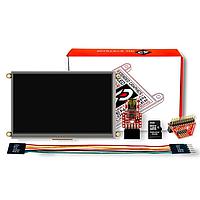 4D Systems SK-70DT-Pi ຊຸດເລີ່ມຕົ້ນ Starter Kit ສໍາລັບ uLCD-70DT-PI ພ້ອມກັບບັດ microSD ອຸດສາຫະກຳ 4GB