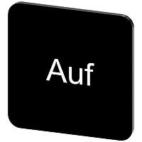 SIEMENS 3SU19000AF160AD0 ປ້າຍປະກັບ, Auf INSCR. LABEL, ສີດຳ 22 X 22MM, AUF