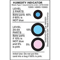 Desco 13869 ຜະລິດຕະພັນຄວບຄຸມປ້ອງກັນສະຕາຕິກ HUMIDITY IND CARDS 2X3" 125PC/CAN