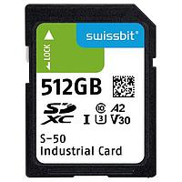 Swissbit SFSD512GL1AM1TB-I-XG-211-STD ບັດຈຳຫຼັກ Industrial microSD Card, S-56u, 32 GB, 3D PSLC Flash, -25 C to +85 C