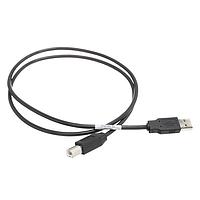 AMP Connectors - TE Connectivity 1487595-1 USB 2.0 USB A-B 28/26 ສີດຳ 1 ແມັດ