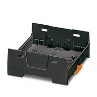 PHOENIX CONTACT 2201818 ຮາວຊິ້ງ, ສ່ວນລຸ່ມ EH 70 F-B/ABS BK9005 ພື້ນຖານ, ລົງຮູບ, ສີດຳ