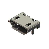 EDAC 690T505-262-011 ຕົວເຊື່ອມ Mini USB Type B USB Type-B Micro Au flash plating ມຸມຂວາ SMT LCP insulator ສີດຳ