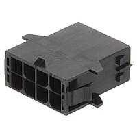 Molex 105411-1108 ກອງປະກອບປະຕູ Mega-fit PanelMount Plg Hsg DR 8ckt ສີດຳ