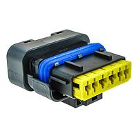 Aptiv 211PC069S0049 ຕົວເຊື່ອມ 6WAY FEMALE HOUSING BLACK 1.5MM TERM SZ
