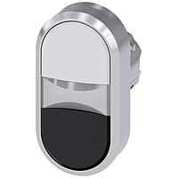 SIEMENS A6X30141136 ປຸ່ມກົດແບບແບບລົດແສງສອງປຸ່ມ. ຂາວ. ດຳ