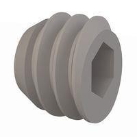 Essentra Components 010832T012 ຊຸດສະກຣູ Set Screw, ຫົວບໍ່ Socket, ກະດູກ #8-32, ຄວາມຍາວ 1/8