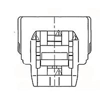 Yazaki 7283702310 ຮູງຮັບສາຍສັນຍານ CONN 2P 090 II ສີແດກກຣີ