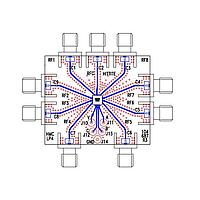 Analog Devices EV1HMC253ALC4 ສະຫນອງ RF SP8T ບໍ່ສະທ້ອນ, DC - 3.5 GHz