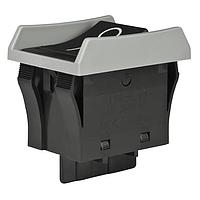 NKK Switches JWL11BA2A-H ສະຫນັບສະຫນູນ Rocker SPST TV8 RTD BLK CAP &BODY GRY BARIR VERT