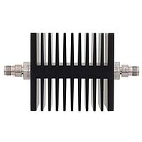 Fairview SA18TFTF50W-40 40 dB Fixed Attenuator TNC Female To TNC Female Directional Up To 18 GHz Rated To 50 Watts With Black Aluminum Heatsink Body