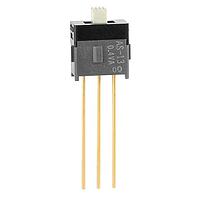 NKK Switches AS13AW ສະລາຍສະໄລດ Subminiature SPDT ON-OFF-ON .098 ACTUATR EXTD PC .4VA