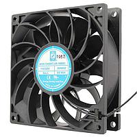 Orion Fans OA92EC-UR-1WBXC ພັງລົມ Axial EC Axial, ຊຸດສາກົນ, 92x92x25mm, 115VAC/230VAC, 56CFM, 0.16"H20, ສາຍສອງ