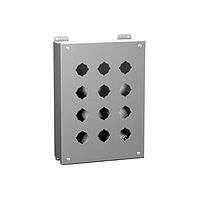 Hammond Manufacturing 1435C ກົດປຸ່ມກົດປຸ່ມ 3 ປຸ່ມ - 3 PB x 30.5mm - 8.00 x 3.25 x 2.75" - ສະເຕວ/ສີເທົາ