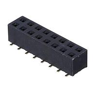 Adam Tech RS2BE-16-G-SMT ປຸ່ມຮັບ RECEPTACLE STRIP 16P 2.54MM PITC
