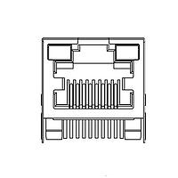 Kycon GWLEX-S-88-G/Y Modular Low Profile RT 8P8C ModJk SHIELD G/Y GF