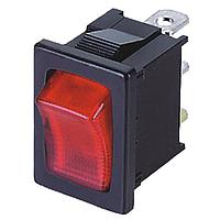 Shin Chin R13-66B-02-BRR-N1 ສະຫນັບສະຫນູນ Rocker Switches SPST ILLUM RED