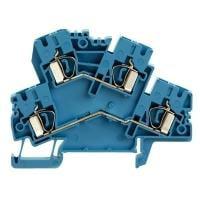 Weidmuller 8670850000 ບລັອກຕໍ່ສາຍບົດບັນທຶກ DIN Rail ZDK 4-2 BL