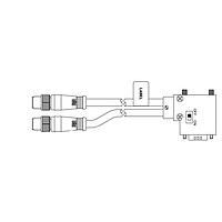 Molex 1200980186 ເສັ້ນສາຍອ່ານສະເຫຼີມ / ເສັ້ນສາຍກະທົບ MIC 5P M/MP ໄປ VERT DSUB 1M SH