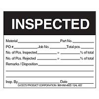 Q-Cee's - TE Connectivity QAL602 ປ້າຍແລະປ້າຍບອກ 4X3 ການກວດສອບ ຂາຍໂດຍຊຸດ 500 ຊິ້ນ