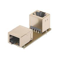 HARTING 09455451138 Modular Connectors / Ethernet Connectors RJI PCB 2X RJ45 STRAIGHT + ANGLED