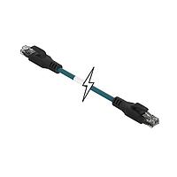 Molex 1201080314 Cat 5e ENET MMJ RJ45/RJ45 2M SHLD TPE TEAL
