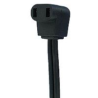 Qualtek Electronics 07190-12 ສາຍສະໄຟຟ້າພັບພັນ 12" FAN PWR CORD