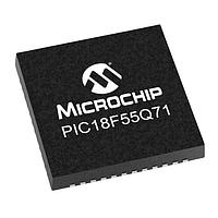 Microchip Technology PIC18F55Q71-E/6LX ເຄື່ອງຄວບຄຸມໄมໂຄໂຄນເຕີ 8-bit - MCU 32KB Flash, 2KB RAM, 2x OPA, 12-bit differential ADCC ມີການຄຳນວນ, 8/10-bit
