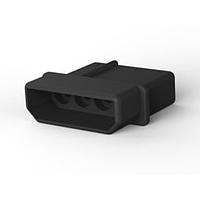 AMP Connectors - TE Connectivity 1-480426-9 ກອງປະກອບ Receptacle 04P CMNL CAP HSG F/H BLK