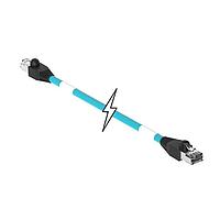 Molex 1201080614 ເຄື່ອງສາຍ Ethernet / ເຄື່ອງສາຍເຄືອກຂ່າຍ ENET RJ45/RJ45 2PR 70M TPE TEAL