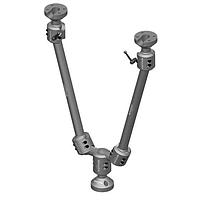 Swivellink SLM-110300 ຊຸດຂໍ້ມູນພື້ນຖານຂອງຂາສອງຂ້າງ METRIC STD DUAL ARM KIT W/ 300MM LINKS