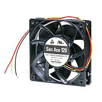 Sanyo Denki 9GA1248G40011 ພັນລະຫັດ Axial Axial Fan, 120x120x25mm, 48VDC, 134CFM, 11.52W, 57dBA, ພະລັງງານຕ່ຳ, ບໍ່ມີຂອງລົມ, PWM