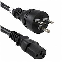 Io Audio Technologies 26181-67-01 ສາຍສະໄຟ AC Power Cords Power Cord, 3 Conductor, Unshielded, 16AWG, SJT, 6' 7", 6-15P, C-13 Straight