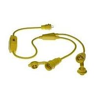 Molex 1301540040 ຕົວເຊື່ອມສາຍສະເລີຍ MOLDED Y-SPLICE 3' 12-3 GFCI (1)1447&(2)