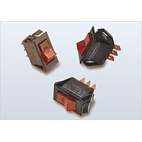 Carling Technologies LTA201-TR-B/24V ສະຫນັບສະຫນູນ Rocker Switch Illum Rocker, ສີແດງ ປິດ-ບໍ່ມີ-ເປີດ, 24V