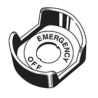 Omron Automation and Safety A22Z-EG1 ຊຸດປົກກັນປຸ່ມຢຸດສະເຫຼີມສະພາບ Housing Flushmnt E-Stop Shroud Set ສໍາລັບ Semi