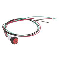 Alcoswitch - TE Connectivity PB6B2FM3M1CAL03S500 ອຸປະກອນຂະໜາດນ້ອຍສຸດ PB OFF/ON FC ແດງ LED ແດງ IP68 .5m L