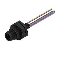 Wurth Elektronik 643411100408 ປລັກ WRCIRC M12 ສກຣູ ລະຫັດ A ແຜງ + ສາຍແຜງ + ສາຍ ພລາສຕິກກັບ ແຜງດ້ານໜ້າ ແນວກະແຈ M16 ຕົວເຊື່ອມຊາຍ, ຂະໜາດ 8
