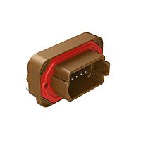 Amphenol SINE Systems AT13-12PD-BM04 ຕົວເຊື່ອມ RA Flng Mnt PCB Rcpt 12POS Brw Tin Cont D