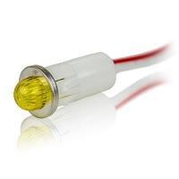 VCC 1091M7-24V ຕົວບອກສະແດງ LED ຕິດຕັ້ງບົດບາດ ເຫຼືອງ ກົງແບ່ງແບບແສງ 1/2" ຮູບຮ່າງຕິດຕັ້ງ