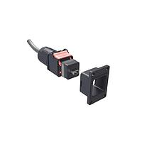 Amphenol Commercial Products NDHN5A7AB0A ການປະກອບສາຍສະເພາະຮູບສະແກນສີ່ແກ້ວ Rectangular Push Pull ix IP67 Cable, NDH, Bulkhead, Ix A Key to Pigtail, 30u" Pd Ni with Gold flash Gold, 20m