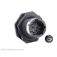 Eaton Souriau-Sunbank UTGX712D8PY32 ຮັບກະແຈ Jam nut receptacle & hold down clips, ບໍ່ມີຫົວຫົວຫົວ, ມີ 8 ຕິດຕໍ່ PCB ຊາຍ, IP68/69K ໃນສະພາບບໍ່ໄດ້ຕໍ່ກັນ, ການກຳນົດກະແຈ Y
