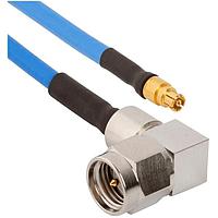 Amphenol SV Microwave 7029-3247 ສາຍສະບັບ RF SMA M RA ເຖິງ SMPM F 0.085 ສາຍ 12 ນິ້ວ