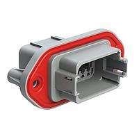 Amphenol SINE Systems AT04-12PA-PM12 ຕົວເຊື່ອມ 12 ຂາ Rcp Pnl Mnt A ການດຶງດັນຕົວເອງ Gry Seal