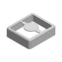 Masach Tech MS207-10F-NS ເຟຣມປ້ອງກັນ EMI/RFI, ສອງຊິ້ນ 20.7 x 18.2 x 5.5mm ເຟຣມປ້ອງກັນ RF/EMI ສອງຊິ້ນ ດວ້ຍການດຶງບໍ່ມີຕໍ່ຕໍ່ (ນິເຄວ-ຊິວ)